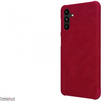 Odinis Nillkin qin atverčiamas dėklas - raudonas (telefonams Samsung A13 5G/A04S)